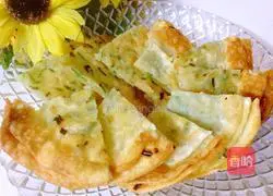 Crispy scallion pancake...Illustration of the gorgeous transformation of dumpling wrapper 12