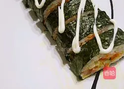 Illustration of how to make sushi 7