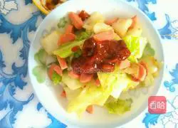 Illustration of how to make Chinese burgers with pancakes and vegetables 9