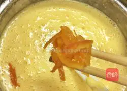 Illustration of how to make candied orange peel light cheesecake 3