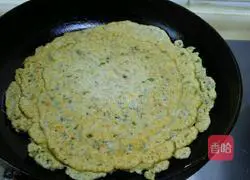 Illustration of how to make mushroom egg pancake 9