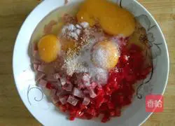 Chili ham and egg pancake recipe 3