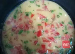 Illustration of how to make tomato egg pancake 6