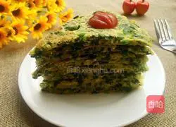 Illustration of how to make chive egg pancake 8