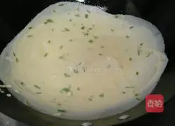 Chives, egg pancakes and cold salad Illustration of how to make dishes 3