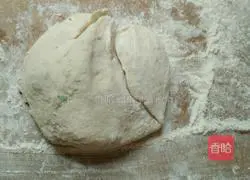 Illustration of how to make sesame and scallion pancakes 1