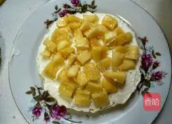 Illustration of how to make creamy fruit cake without a spatula 3