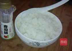 Illustration of how to make egg custard + sushi roll 2