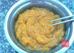 Illustration of how to make fried pumpkin cake 3