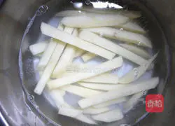 Illustration of how to make soda cracker baked French fries 1