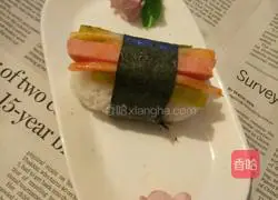 Illustration of how to make delicious sushi 6