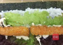 Illustration of how to make hand-rolled sushi 5