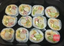 Sushi_Illustration of how to make seaweed rice 8