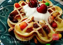 Illustration of how to make coconut waffles 11