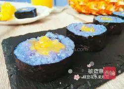 Butterfly pea flower pineapple sushi Practice illustration 8