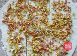 Illustration of how to make scallion pancake 6