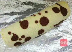 Cow Flower Cake Illustration of how to roll the roll 20