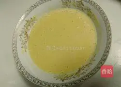 Illustration of how to make pine nut milk corn cake 9