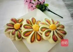 Colorful Plum Blossom Cake Recipe Illustration 11