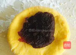 Steamed Pumpkin Cake Illustration of how to do it 4