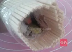 Illustration of making sushi rolls 7