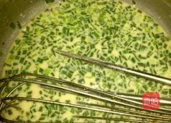 Illustration of how to make green onion egg pancake 2