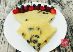 Illustration of how to make raisin milk egg cake 15