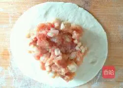 Illustration of how to make onion and pork patties 11