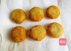 Illustration of how to make sweet and crispy yam cake 15