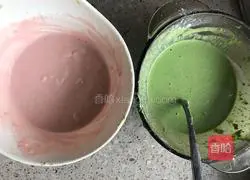 Illustration of how to make vegetable juice rice cakes 1