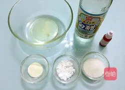 Illustration of how to make two-color protein sugar 1