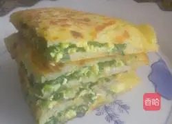 Illustration of how to make chive egg pancake 5