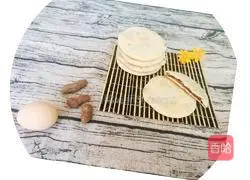 Illustration of making pancakes with bean paste 6