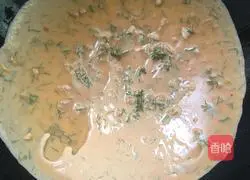 Illustration of how to make spicy cabbage pancakes🥞2