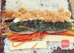 Illustration of homemade delicious sushi 3