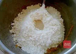 Illustration of how to make yeast pumpkin cake 3