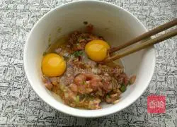 Sophora flower minced pork cake recipe 4