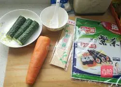 Illustration of how to make sushi 1