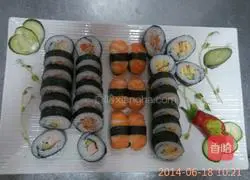 Illustration of how to make sushi sashimi 6