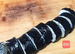 Illustration of how to make sushi 5