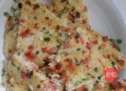 Illustration of how to make ham and rice cakes 6