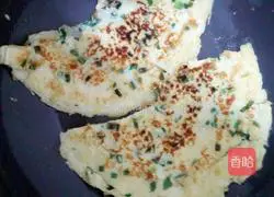 Egg and scallion pancake.Recipe 3
