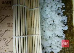 Illustration of how to make sushi and seaweed rice 5