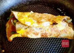 Illustration of making whole grain pancakes and fruits 13