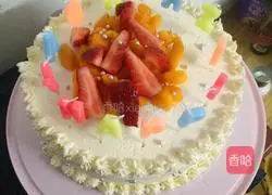 Illustration of how to make eight-inch animal cream cake 9