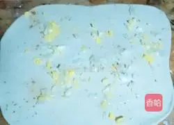 Illustration of home-style green onion cake 4