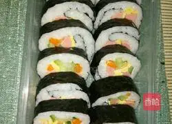Illustration of how to make delicious sushi 4