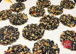 Black Illustration of how to make sesame shortbread 8