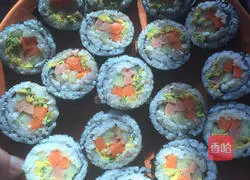 Illustration of how to make sushi 7