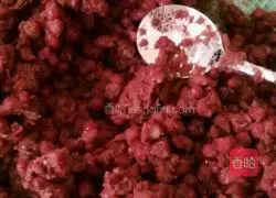 Illustration of how to make red bean cake 1